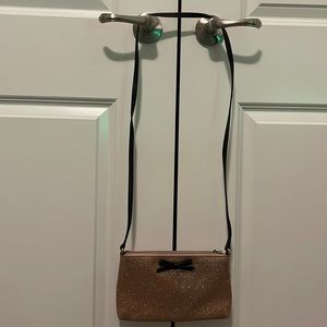 Kate spade rose gold sparkle purse